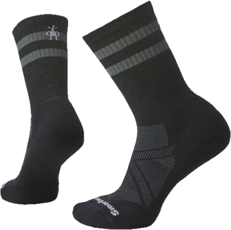 Smartwool Multisport Athletic Stripe Crew Socks Black v:7327354