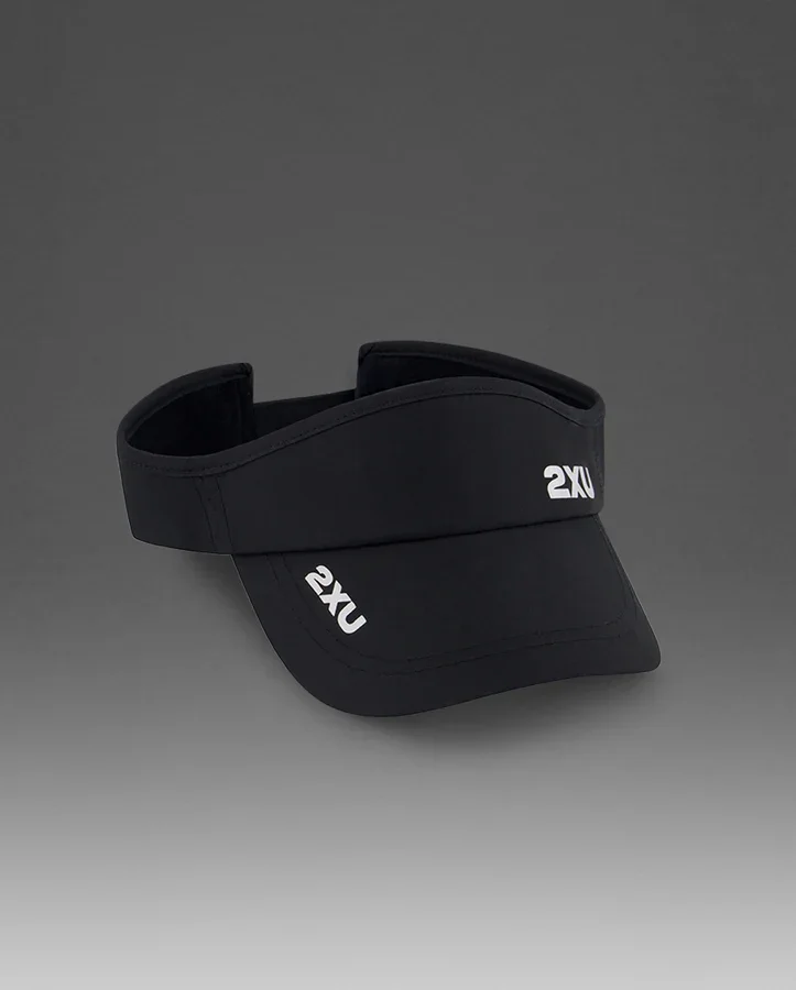 2XU Run Visor Black/Black v:5126001 2XU Run Visor Black/Black v:5126001