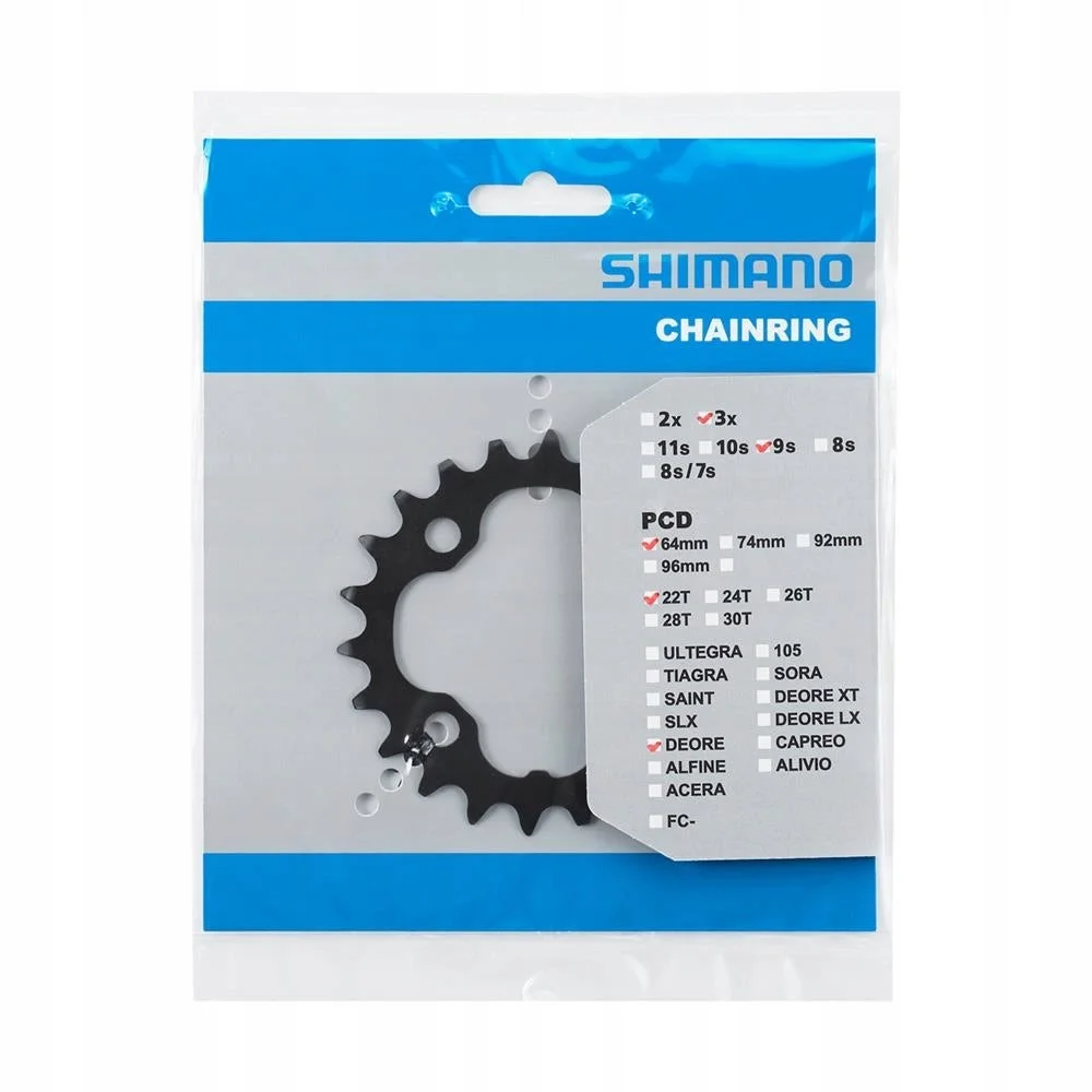 Shimano Deore FC-M590, 9-delt, 64mm BCD 22T Drev v:7052105