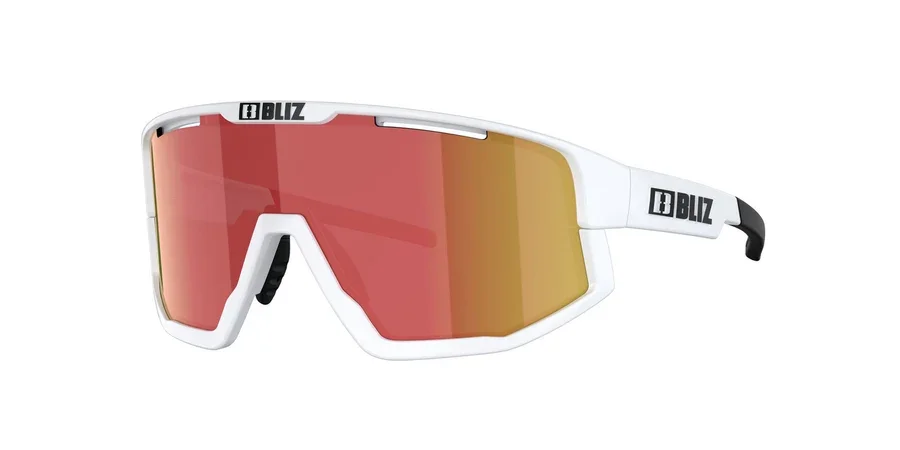 Bliz Fusion Briller Matt White Jawbone, Smoke w Red Multi v:4149398 Bliz Fusion Briller Matt White Jawbone, Smoke w Red Multi v:4149398