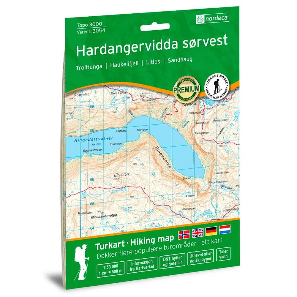 Nordic Maps Hardangervidda sørvest 1:50 000 2022 v:6077293 Nordic Maps Hardangervidda sørvest 1:50 000 2022 v:6077293