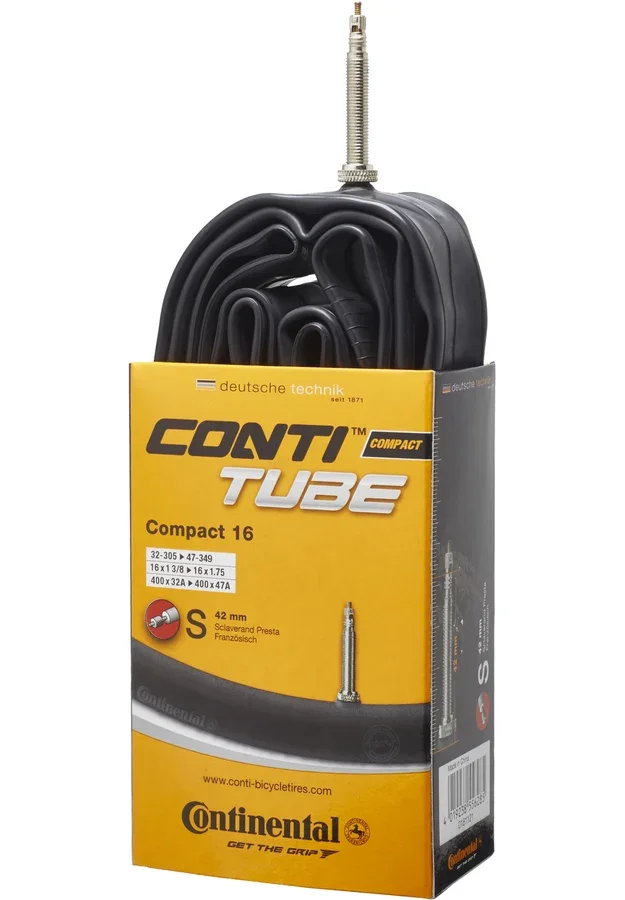 Continental Compact 16″ Slange 32-305 – 47-349, 34 mm bilventil, 110 g v:2989509