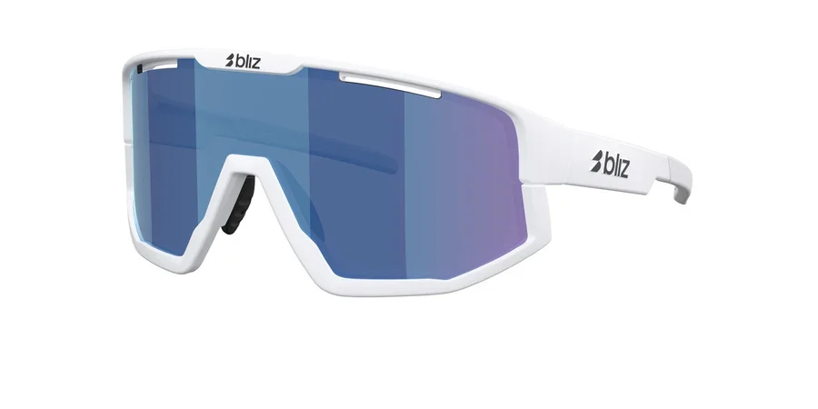 Bliz Fusion Briller Matte White, Smoke w blue multi v:9207679 Bliz Fusion Briller Matte White, Smoke w blue multi v:9207679