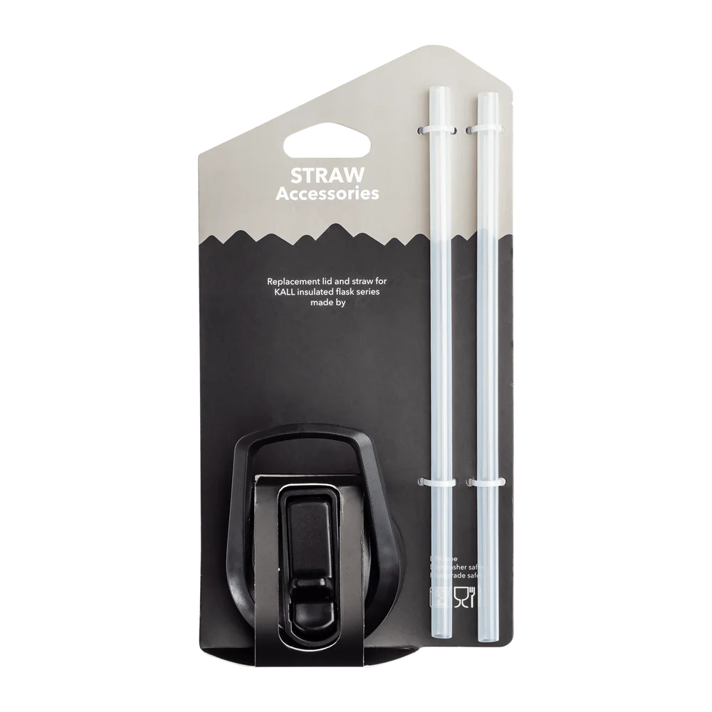 Accessories Straw Kall Bottle, drikketut med sugerør – Svart v:1326404 Accessories Straw Kall Bottle, drikketut med sugerør – Svart v:1326404