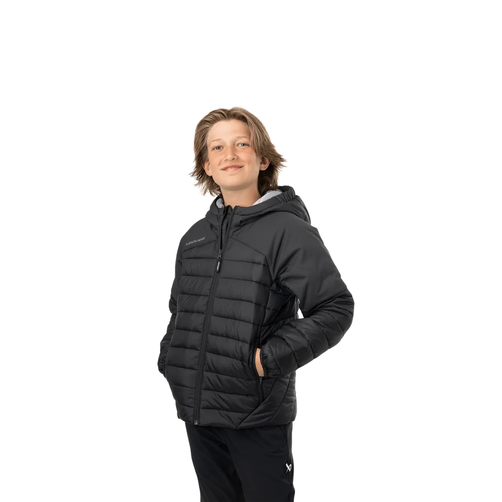 S24 Team Puffer Jacket 26/27, jakke, barn - Svart v:6038011