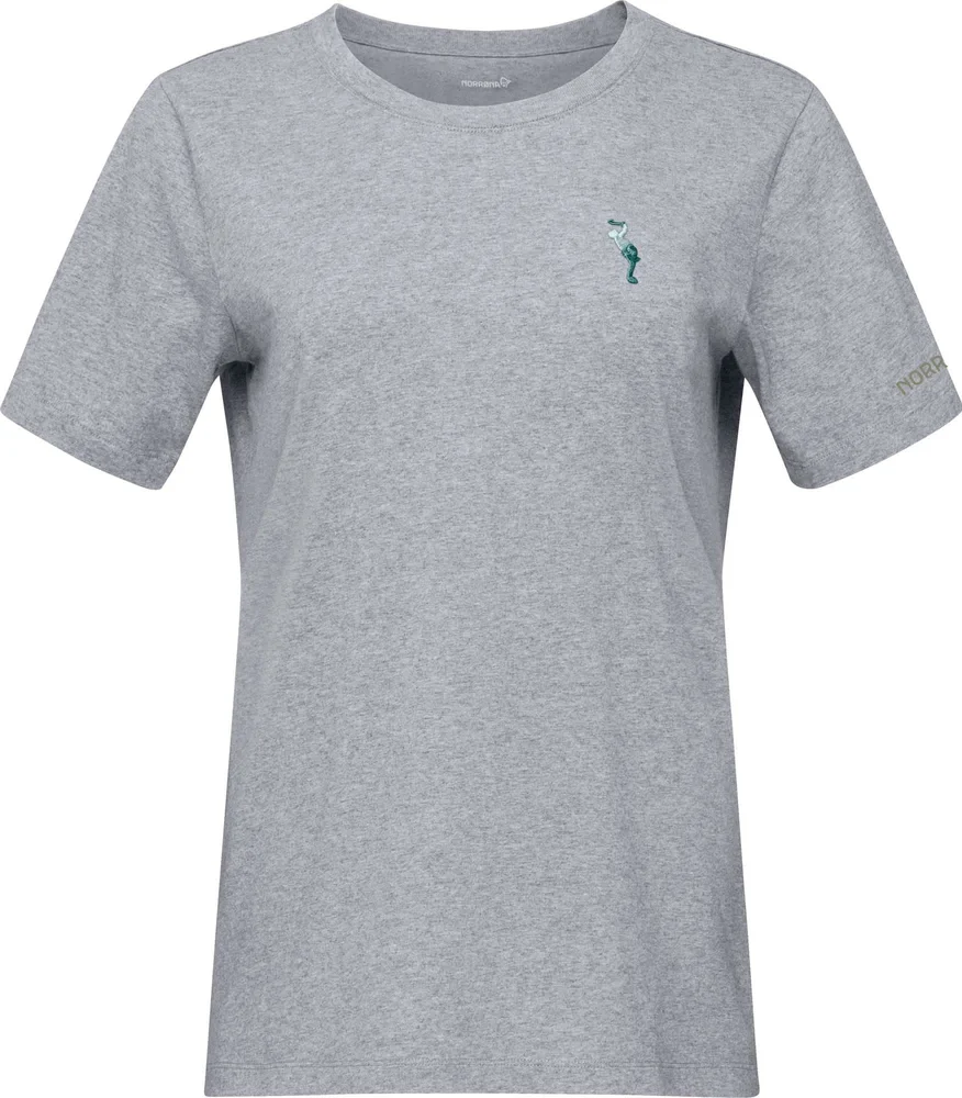 Norrøna /29 Cotton Activity Embroidery T-Shirt W’S Grey Melange v:8512739 Norrøna /29 Cotton Activity Embroidery T-Shirt W’S Grey Melange v:8512739